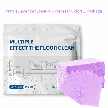 100-count Multi-Effect Floor Cleaning Wipes – Strong stain removal with a fresh scent 🌿